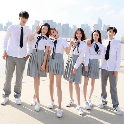 Class Clothing Customised Middle School Students Men And Women Ties Bagpledresses White Shirts Graduation Photo Shoot Clothes Career Suit Workwear