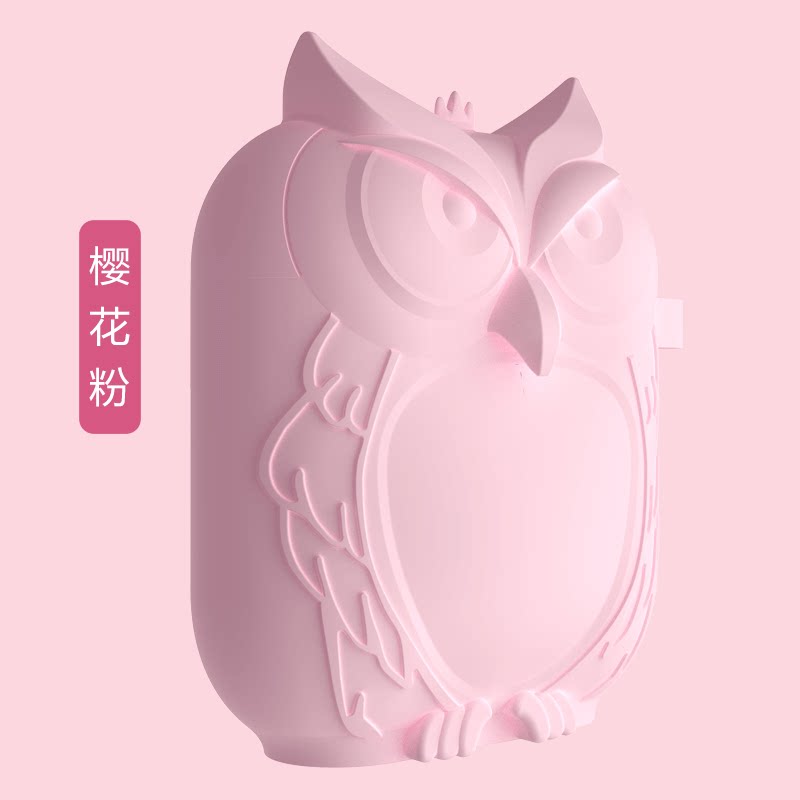 3D Pink Owl AirPods Protective AirPods Case