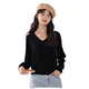 OCTSW October sweater women's Korean style thin V-neck four-flat sweater merino wool