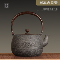 Longshantang Iron Pot Japan Original Imported Cast Iron Pot Pure Handmade Non-Coated Southern Iron Teapot Flying Bird Ruisui