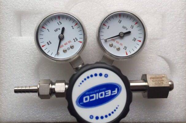 FEDICO laboratory stainless steel pressure reducing valve nitrogen hydrogen argon oxygen helium hydrogen sulfide circuit pressure reducer