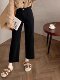 春季新款黑色九分直筒裤女大码胖mm梨型身材显瘦弹力阔腿牛仔裤子