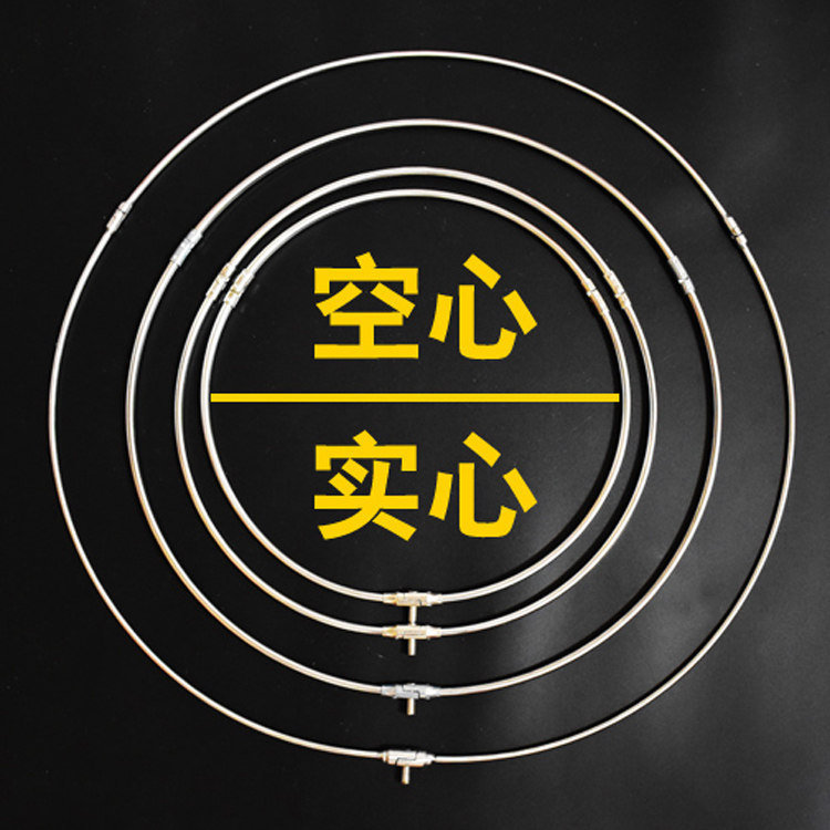 Foldable stainless steel fishing net Mesh ring Solid hollow fishing net Steel ring Fishing supplies Fishing gear accessories Super hard net