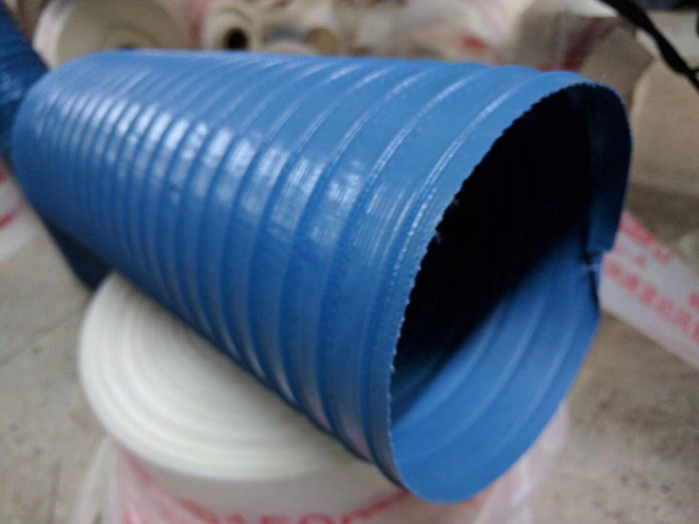 Reinforced nylon cloth hose fireproof and high temperature resistant smoke exhaust pipe steel wire telescopic pipe exhaust pipe ventilation pipe 160MM