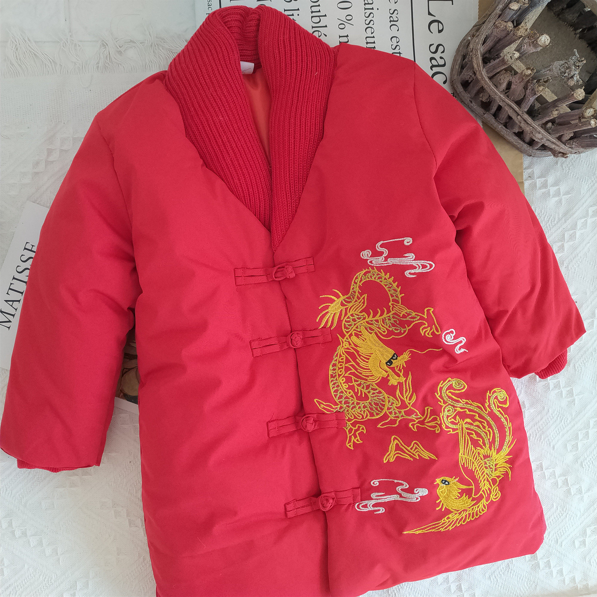 Boys cotton clothes 2019 new winter coat children thickened the Chinese wind and tatton cotton clothes in the winter season