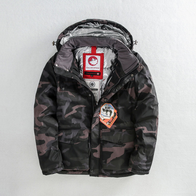 Foreign trade Korea's original autumn and winter men outdoor heating cotton clothing and camouflage cotton resistant large size