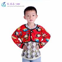 Autumn and winter infants and young babies sleep warm and kicked by childrens frozen shoulders long-sleeved air-conditioned room plus velvet shoulder