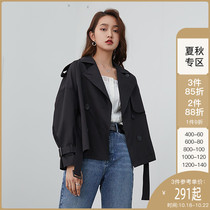 This years popular short windbreaker coat coat womens spring and autumn dress small man 2021 new casual coat