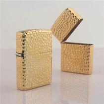 Brass crater white hinge flat bottom thickened shell kerosene lighter shell accessories can be DIY deep carving finished product