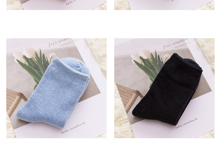 Vớ nữ mùa đông dày ống vớ mùa thu và mùa đông vớ cotton Phụ nữ cotton dày mùa đông cộng với vớ nhung ấm áp tất bông xù người lớn