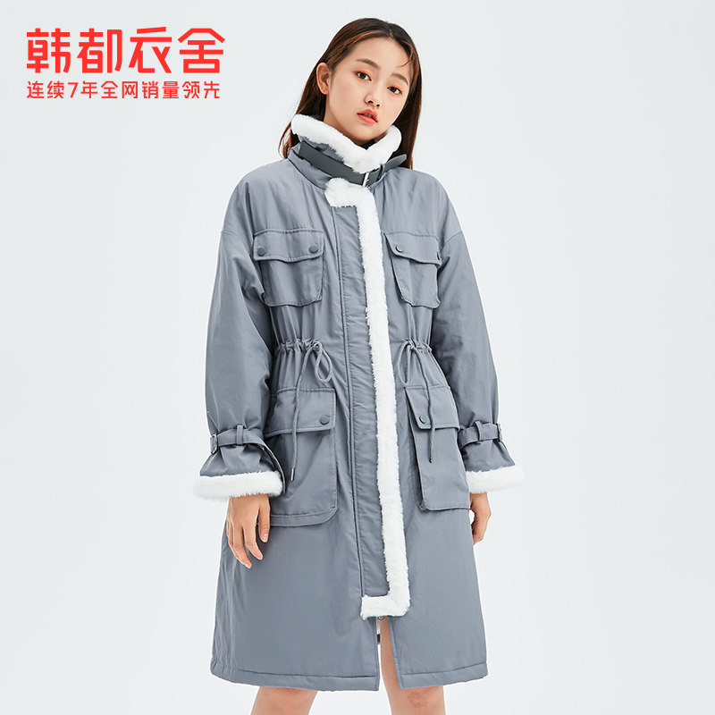 清仓特卖 韩都衣舍 秋冬女式仿羊羔毛棉服/风衣/大衣/外套 双重优惠折后￥119起包邮 多款可选