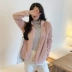 Nhà quần áo Handu 2019 mùa thu mới dành cho nữ phiên bản Hàn Quốc của áo khoác lông cừu màu sinh viên ngắn nữ. - Áo khoác ngắn thoi trang nu Áo khoác ngắn