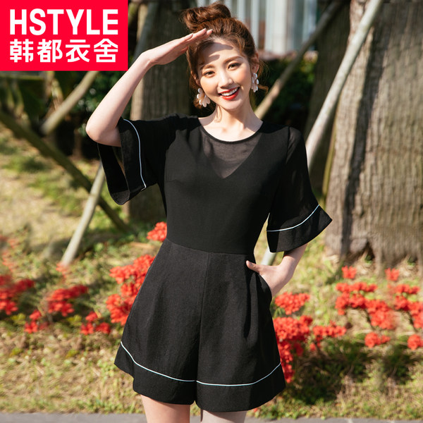 韩都衣舍 雪纺连体短裤 休闲裤 天猫优惠券折后￥88包邮（￥148-60）