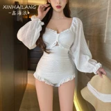 Летний модный брендовый купальник, сексуальный лонгслив, по фигуре