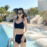 Брендовый купальник, сексуальный комплект, поддерживающий лонгслив, 3 предмета, высокая талия, по фигуре