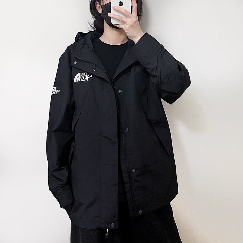 North Face Tnf Outdoor Windproof Jacket Nj3Bq01M Official Genuine Black Nj3Bq01M