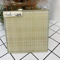 Transparent wired glass natural fresh partition light luxury screen sliding door hotel restaurant decoration factory direct sales