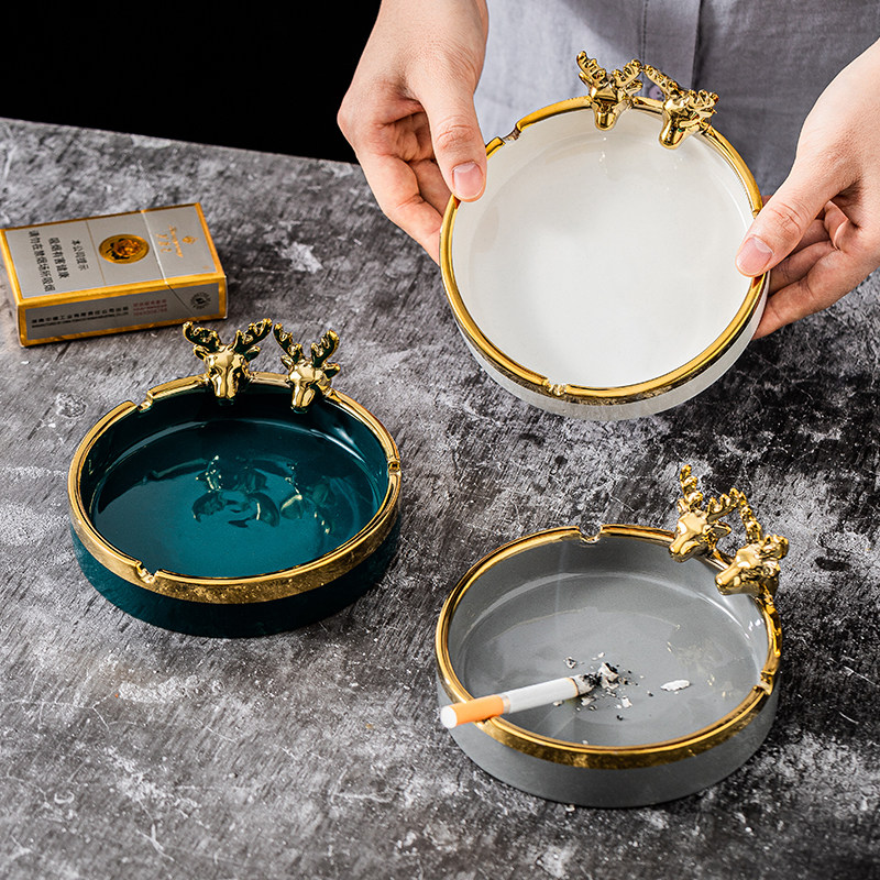 Nordic light extravaganza Ceramics Large smoke Trays Creativity Individuality Trend Home Living Room Office Tea Table Decorative Hem