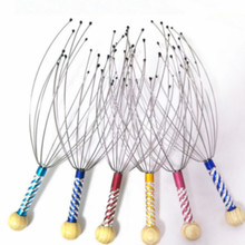 滚珠五爪头部按摩器头皮按摩爪手动