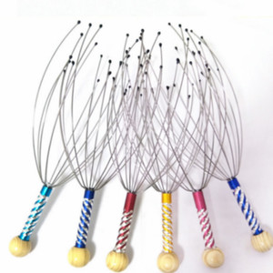 滚珠五爪头部按摩器头皮按摩爪手动