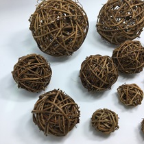 Rattan ball rattan wicker ins home kindergarten classroom decoration pendant bead curtain wreath star ornaments decorative ball