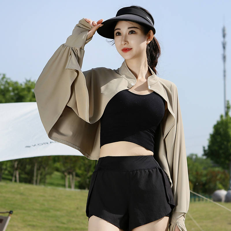 Sun Protection Shawl for Women, Large Size, Suitable for Driving and Cycling, Breathable, Loose-Fitting, Long-Sleeved, Ice Silk Thin Coat, Integrated Uv Protection Sun Protection Shawl for Women, Large Size, Suitable for Driving and Cycling, Breathable, Loose-Fitting, Long-Sleeved, Ice Silk Thin Coat, Integrated Uv Protection