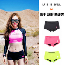 New Korean version of outdoor womens flat diving pants warm surf sunscreen snorkeling scratch-resistant black slim jellyfish pants