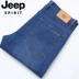 Jeep xe nam hàng đầu cửa hàng chính thức mùa hè đích thực lỏng lẻo eo thẳng denim quần dài phần mỏng - Quần jean quần tây nam Quần jean
