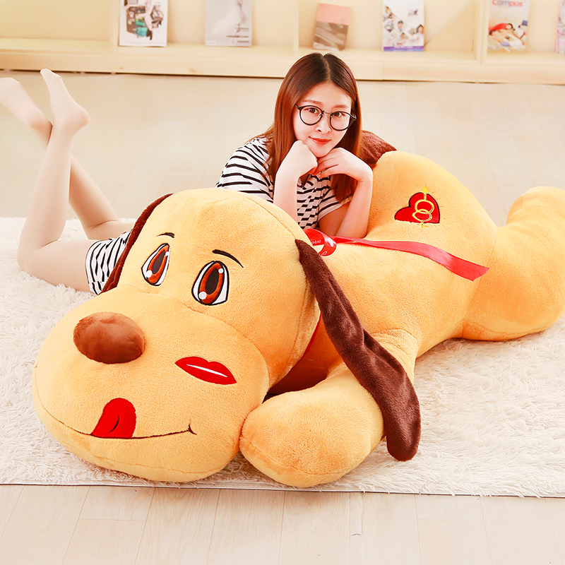 Cute Plush Toy Dog Doll Lip Print Dog Doll Large Sleeping Pillow Children's Birthday Gift Girl