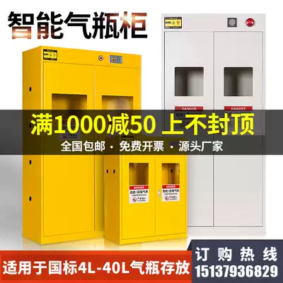 All-steel explosion-proof cylinder cabinet Safety cabinet Laboratory double bottle gas tank acetylene nitrogen hydrogen gas cylinder storage cabinet