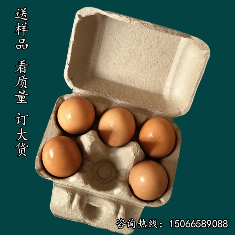 6 eggs Pulp Egg earthen egg packaging box Custom paper laying eggs Egg Nursery lining drag shockproof