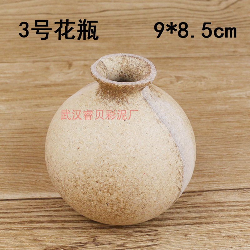 Bình hoa bằng đất sét siêu nhẹ bông tuyết bùn đất sét trẻ em handmade DIY sơn thô ép hoa khô - Đất sét màu / đất sét / polymer đất sét, đất sét nặn