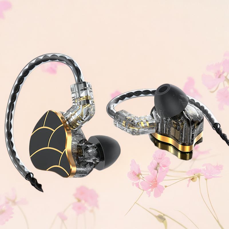Replaceable Cable In-Ear Headphones Wired Hifi High-Quality Music Monitoring Earphones Gaming Over-Ear Earbuds