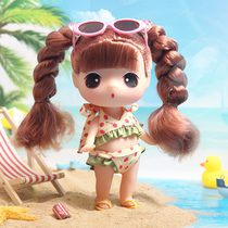 ddung winter self 18cm swimsuit doll strawberry polo point swimsuit swimming ring beach ornaments confused doll