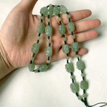 Xinjiang and Tian Yuxu Luo Han Necklace Pendant Rope Jade Pendant Rope Adjustable Jade Bead Chain Rohan Head Hanging Rope