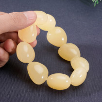 Huanglong jade with the type of hand string couples original stone seed jade bracelet large size original topaz hand string
