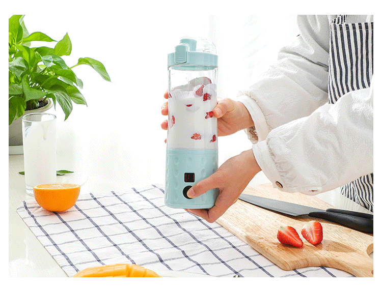 máy xay sinh tố công suất lớn Nhật Bản điện nước cầm tay cốc không dây sạc nhỏ máy ép trái cây nhà sinh viên văn phòng nhân viên máy ép trái cây - Máy ép trái cây dụng cụ ép trái cây
