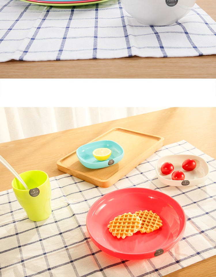 Bát nhựa Lò vi sóng gia dụng bát ăn liền bát bát Bộ đồ ăn ramen Nhật Bản bát đĩa trẻ em Nhật Bản chống vỡ bát chống nóng - Đồ ăn tối khay đựng đồ ăn