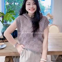 DIA Diamond AL Hooded Vest Material Pack Alpaca Wool Japan Imported Wool Knitting Thread Sweater DIY