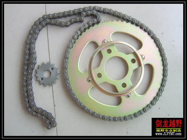 Jialing Cabbage Zongshen ZS125GY Motocross 428H 428 sets chain tooth disc sprocket size fly