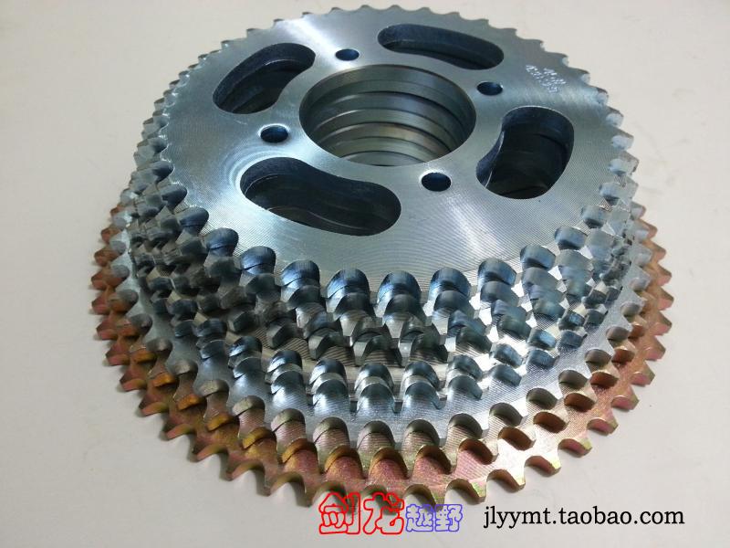 Haojue Suzuki GS drill leopard Qianjiang Jinhan big sprocket big sprocket fly 428 type 35 to 56 teeth fuel-saving speed modification