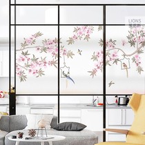 Glass stickers toilet windows balcony light transmission opaque adhesive film Chinese moving doors and windows anti-walking light frosted paste