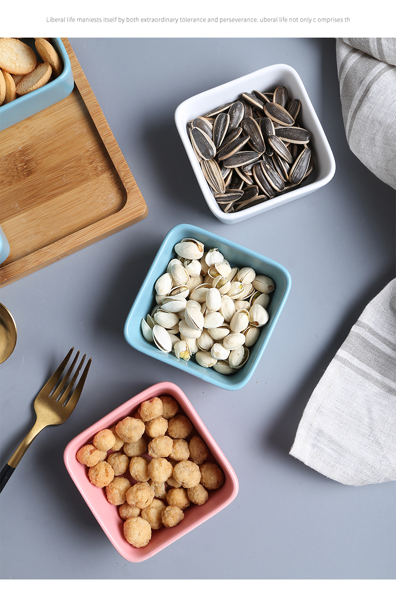 The Nordic idea ceramic snack frame of candy all The 'lads' Mags' including nuts dried fruit platter of fruit snacks flavor dish plate