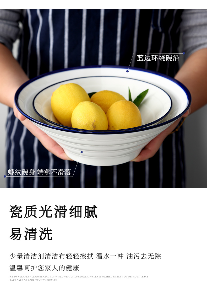 Dishes suit household under the glaze color Dishes simple Japanese bowl combined new ipads China jingdezhen ceramics tableware