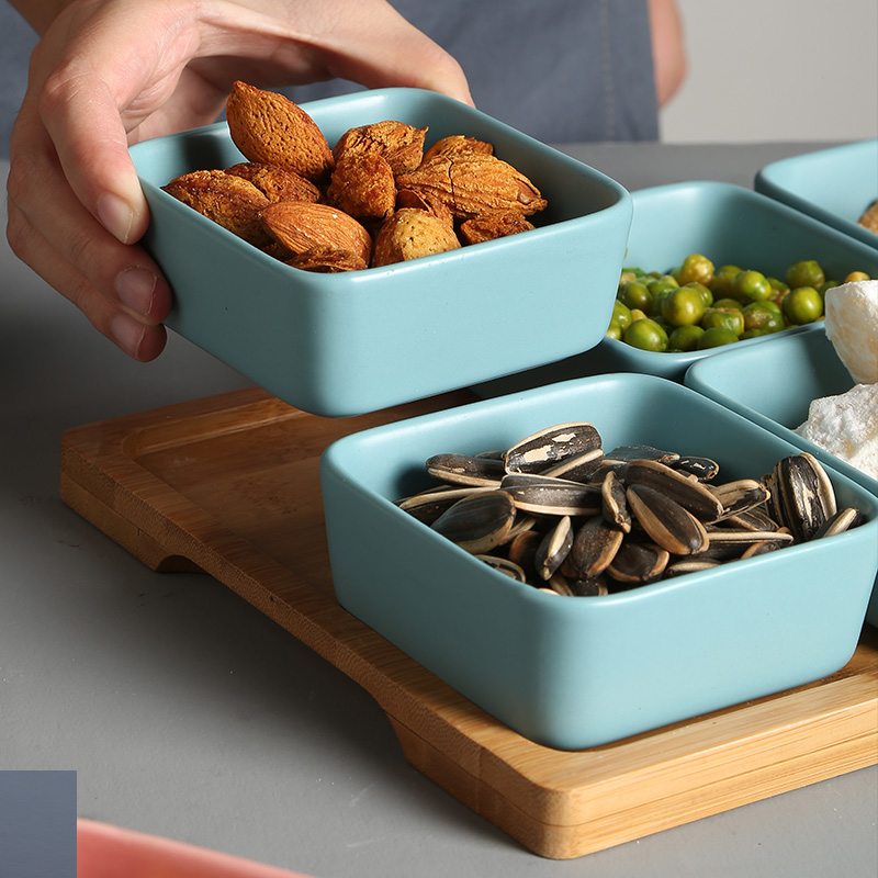 The Nordic idea ceramic snack frame of candy all The 'lads' Mags' including nuts dried fruit platter of fruit snacks flavor dish plate