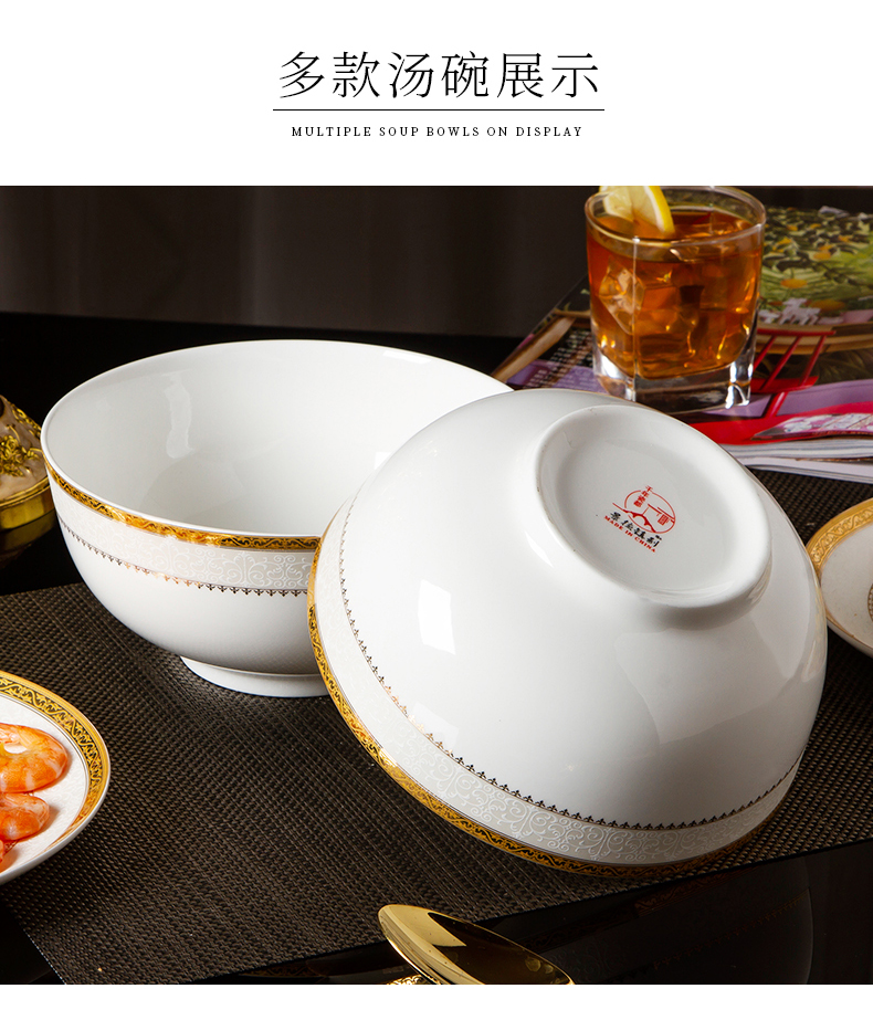 Dishes suit creative household single rice bowls jingdezhen ceramic bowl contracted Europe type up phnom penh ipads porcelain tableware