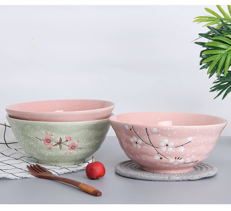 Jingdezhen ceramics for household jobs 5 inches large bowl of creative contracted rainbow such as bowl bowl Japanese dishes