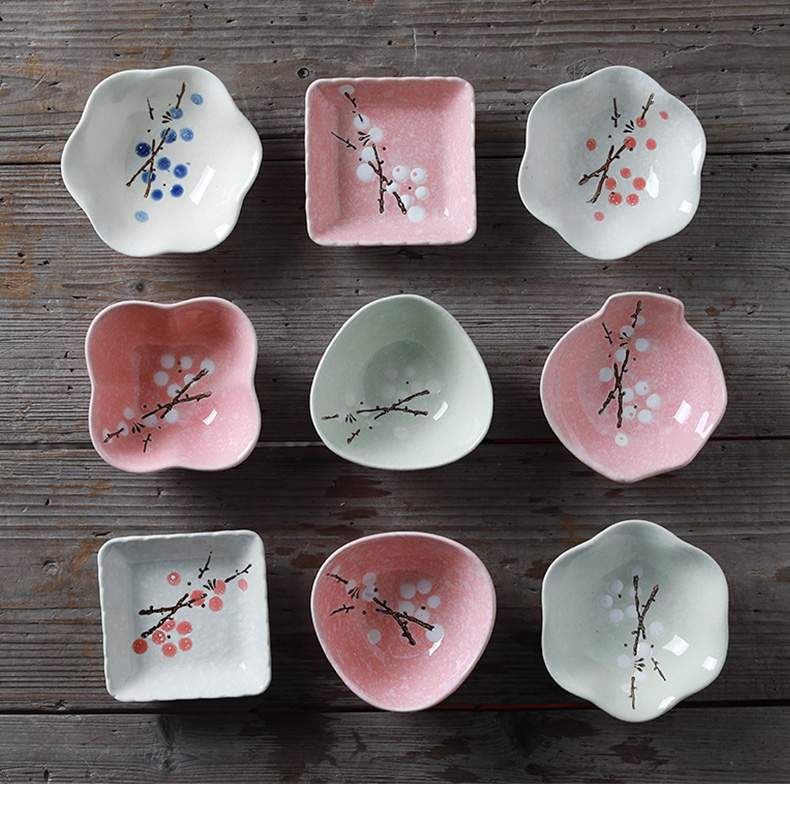 Ceramic household small dishes taste dish of creative move dipping sauce dish pickles plate, snack plate tableware