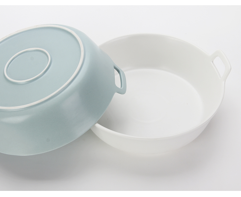 Jingdezhen ceramic bowl home eating utensils glaze color under the soup bowl creative Japanese 9 inches large salad bowl