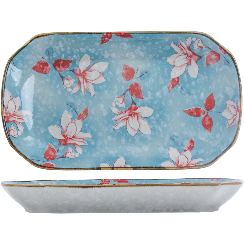 The dishes suit household to eat bread and butter plate combination Japanese contracted cherry blossom put soup bowl jingdezhen ceramics tableware